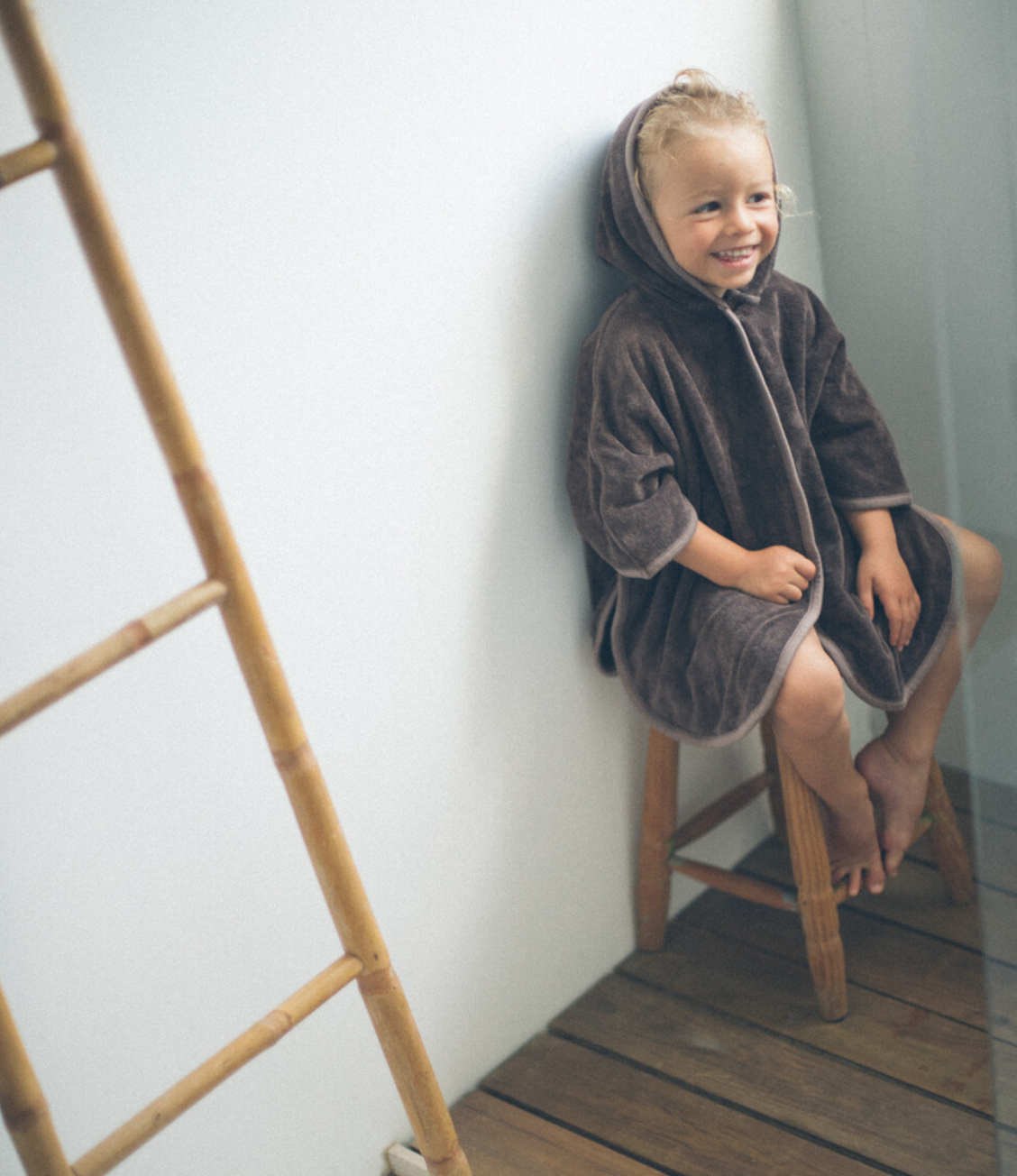 [ LAST. 1 ] Towel Poncho_Brown