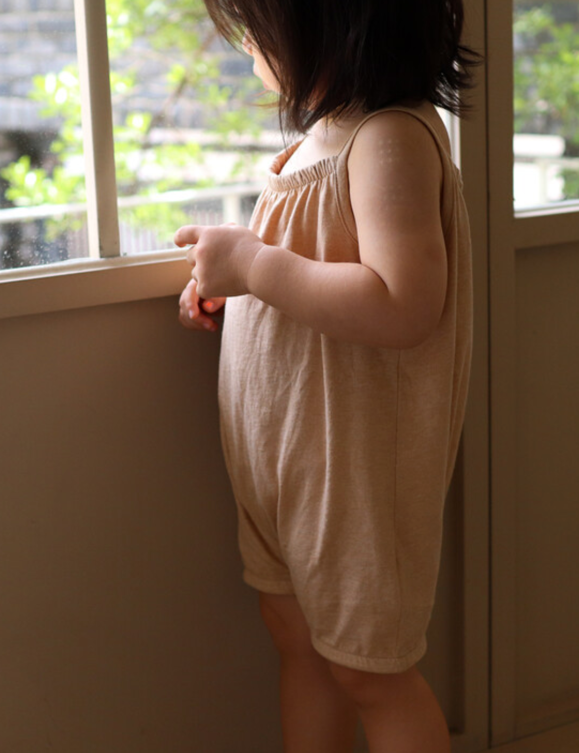 Volume suit_Ecru beige