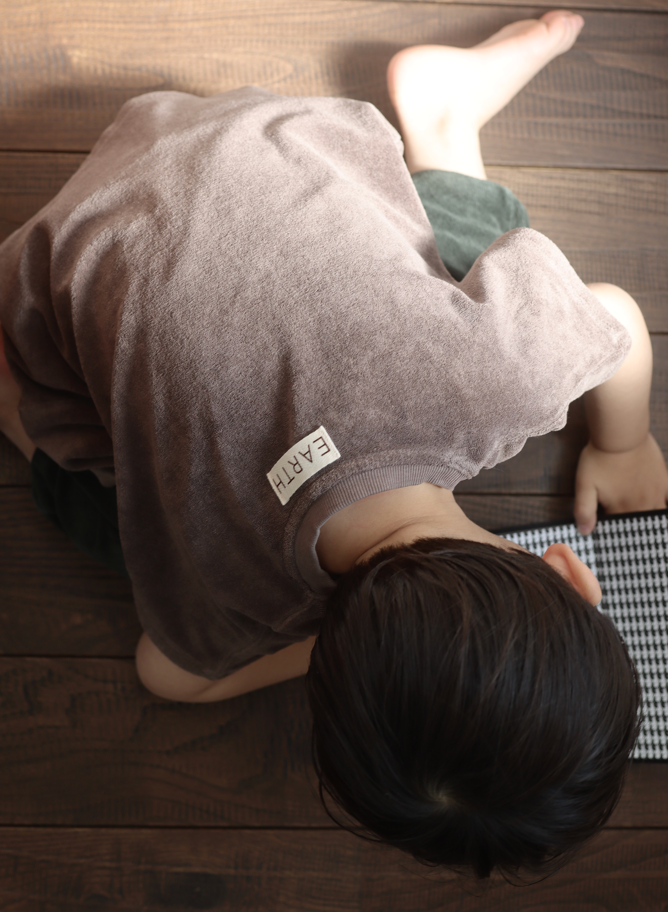 Cropped sweat_Brown