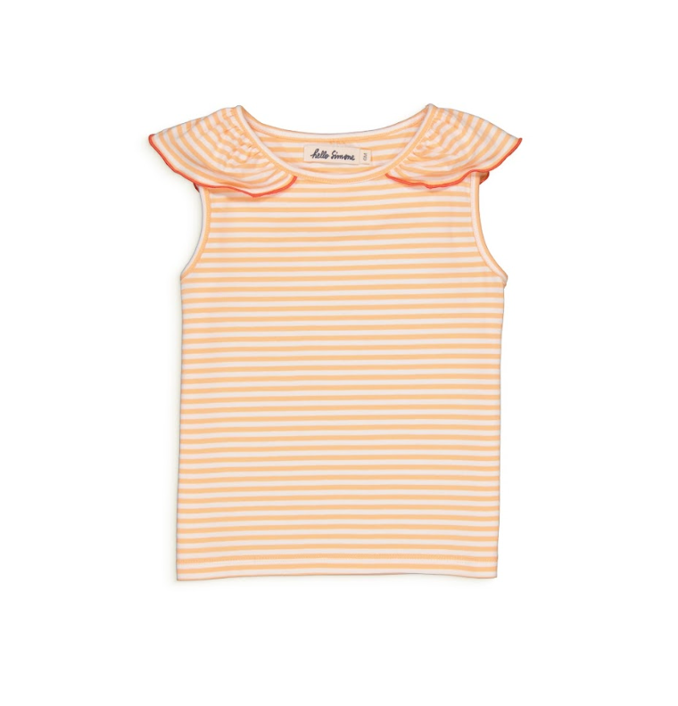 LESLIE Top Stripes_Peach