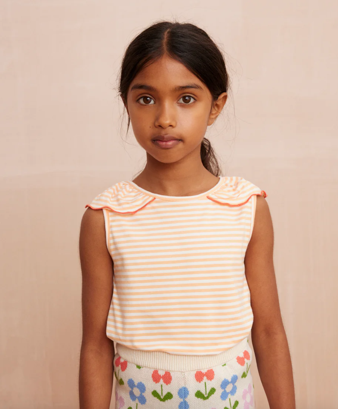 [ LAST. 1 ]LESLIE Top Stripes_Peach