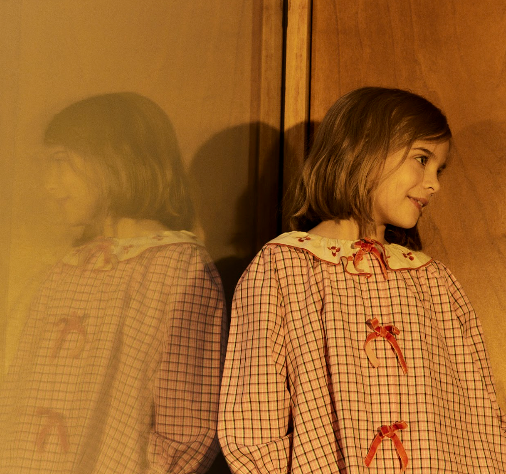 Myrtille blouse Pink check