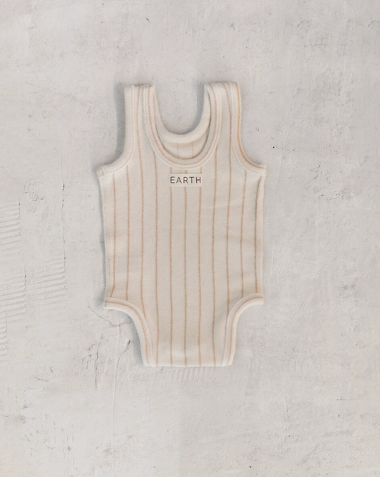 Towel Suit_Beige stripe