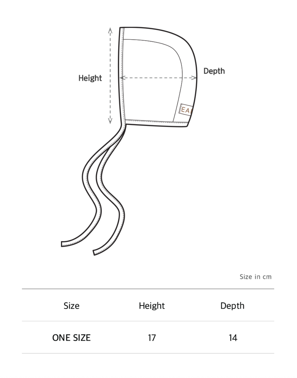 [ 受注生産 ] Organic baby bonnet_5 colors