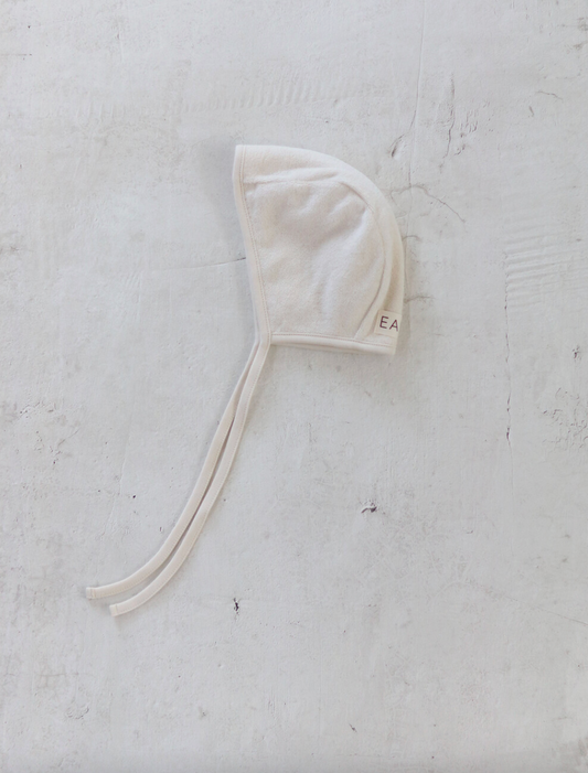 Organic baby bonnet_Ecru cream