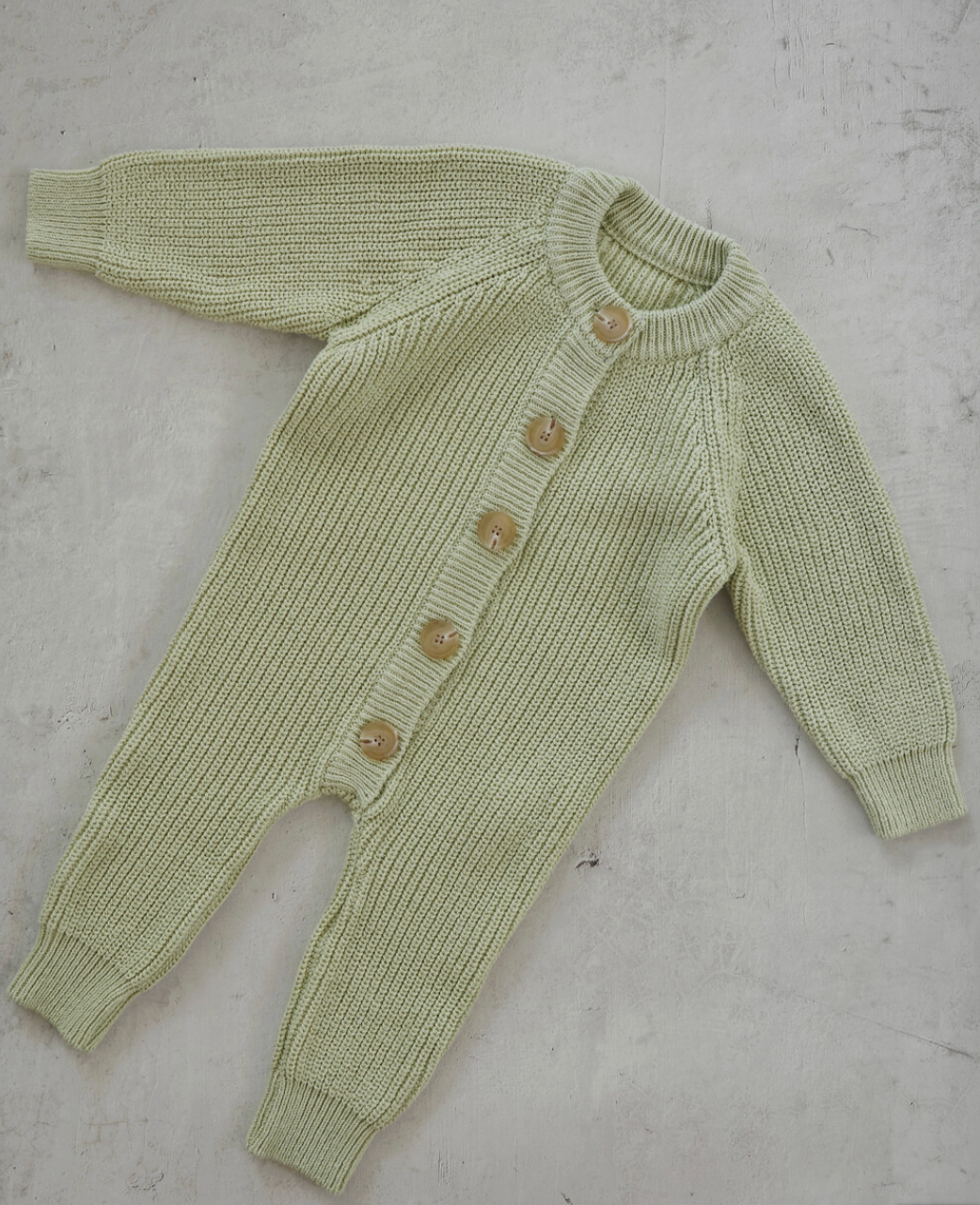 Knit jumpsuit_Light olive