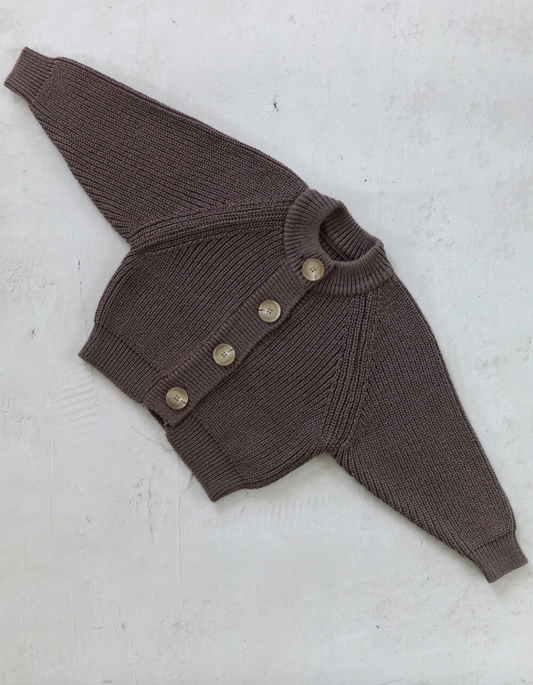Knit cardigan_Brown