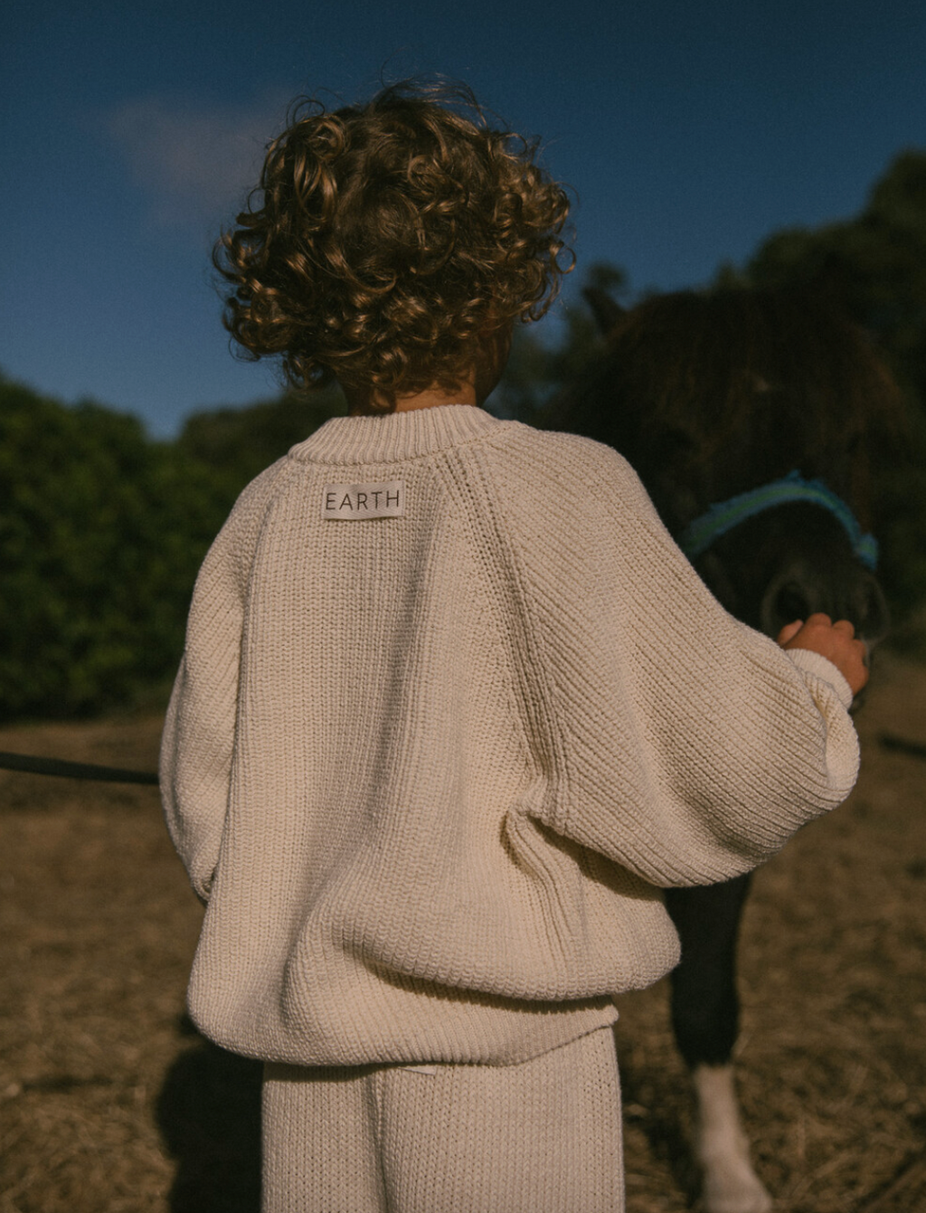 Knit cardigan_Brown