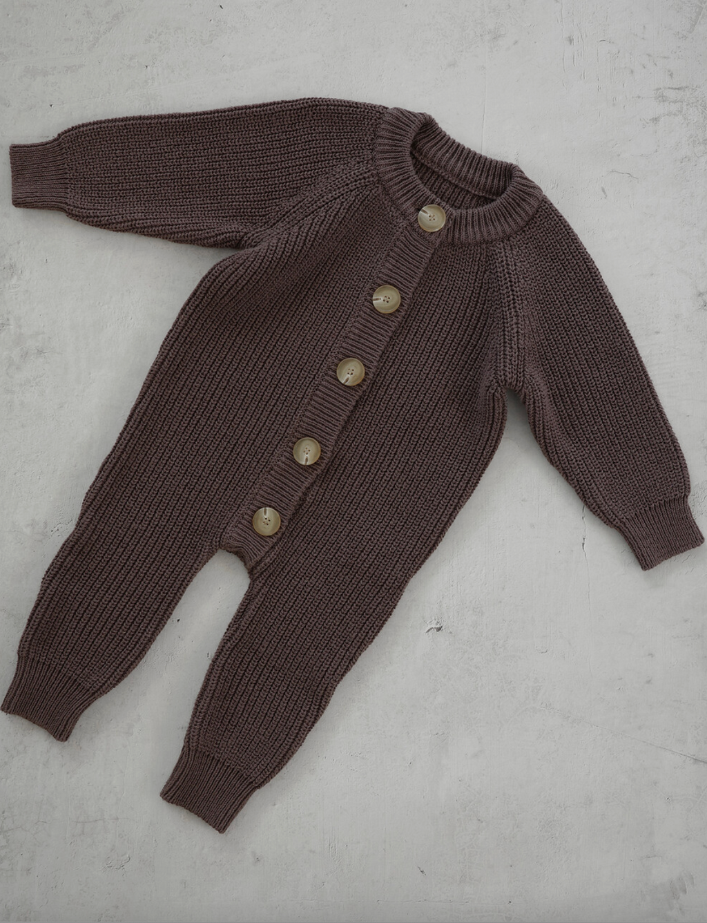 Knit jumpsuit_Brown