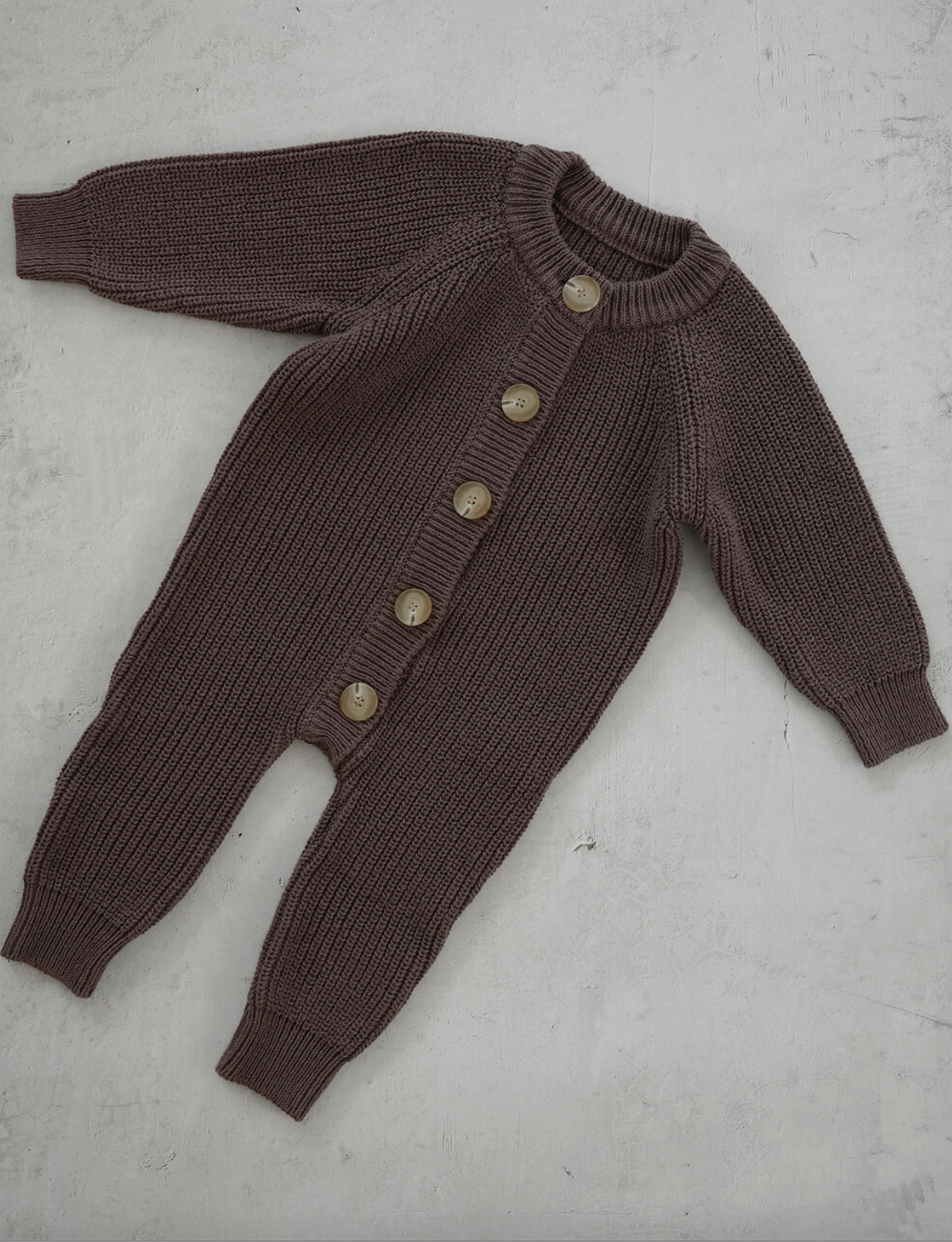 Knit jumpsuit_Brown