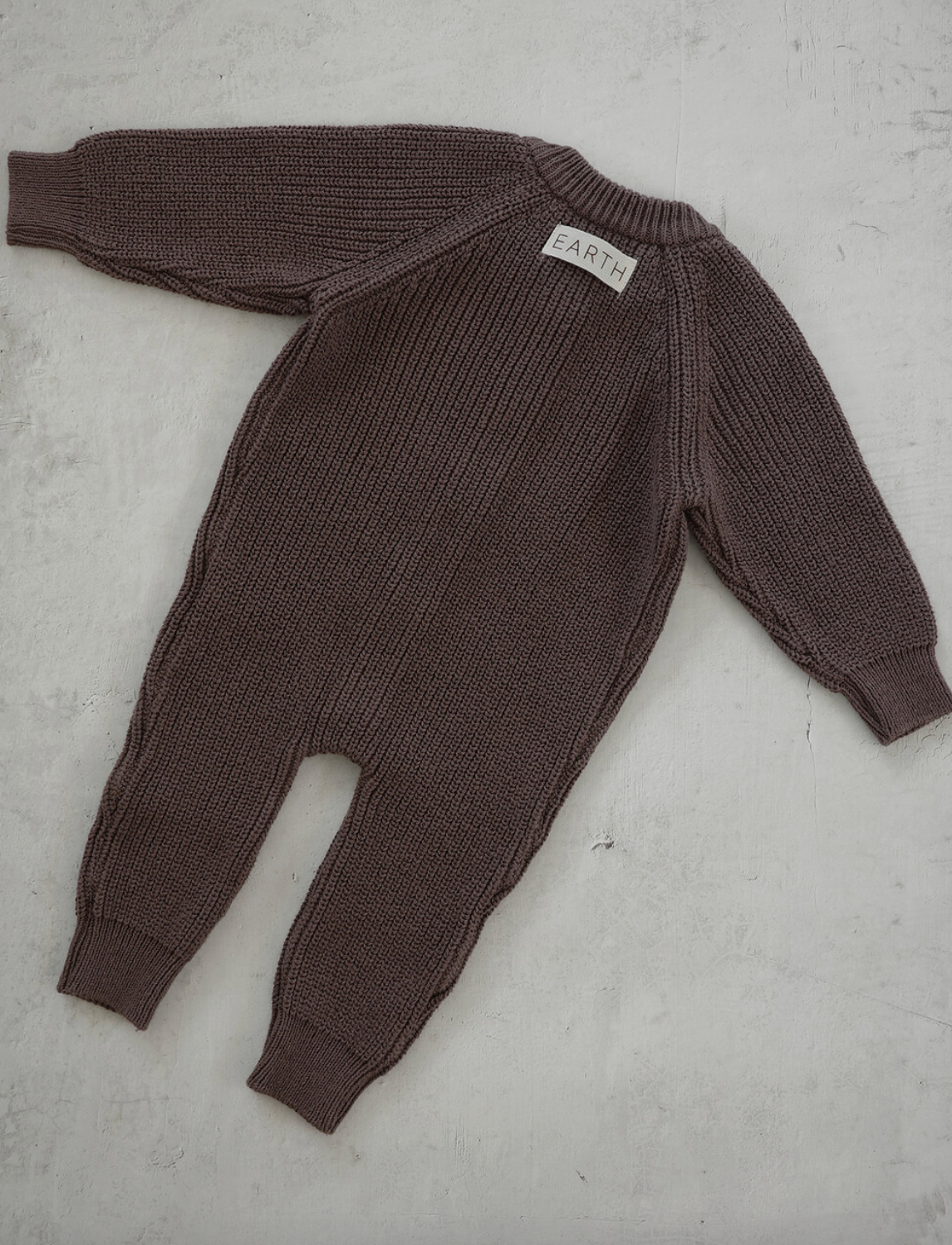 Knit jumpsuit_Brown