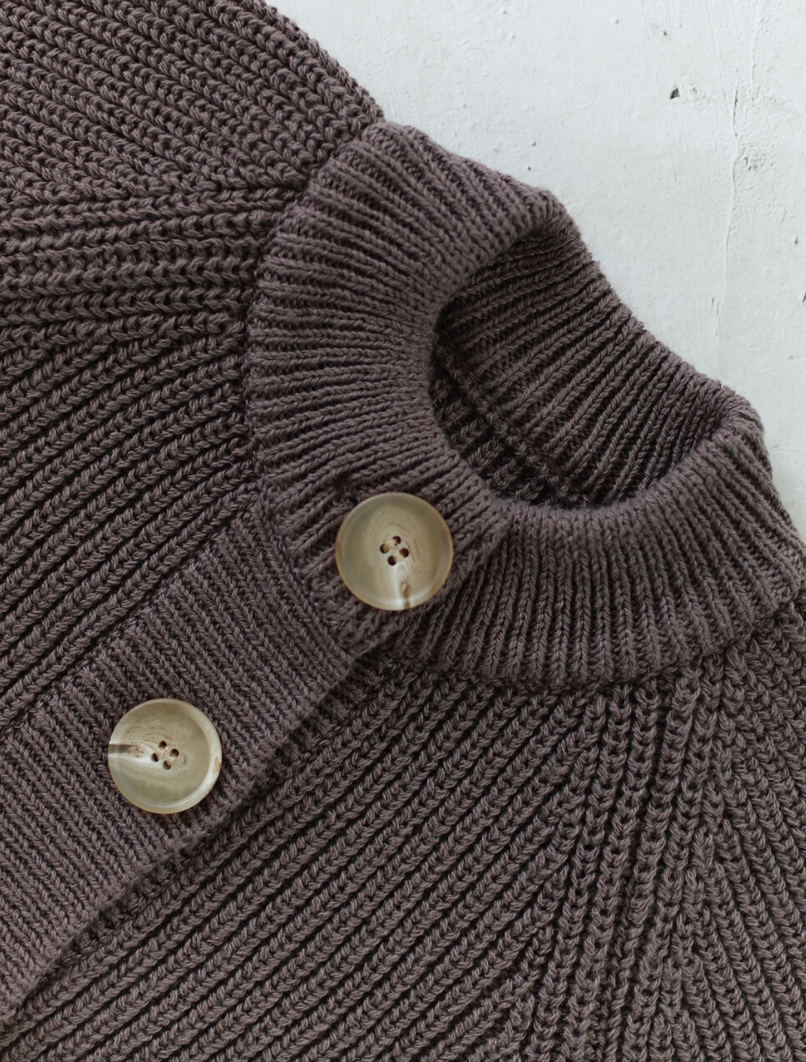 Knit cardigan_Brown