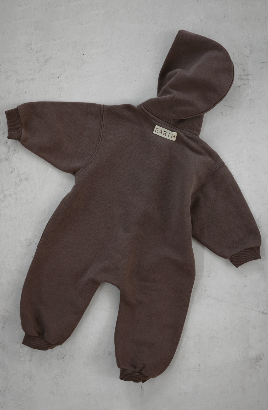 EARTH｜Organic French terry suit_Brown