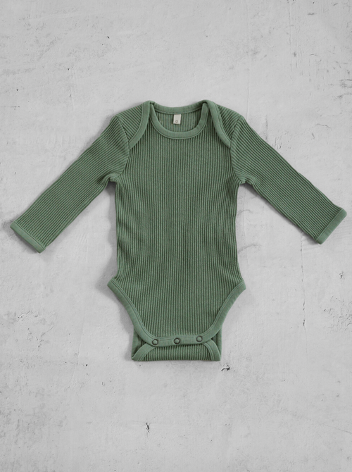 EARTH｜ Longsleeve baby suit_Green ロンパース　ベビー　出産祝い　韓国子供服