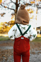 Footed_Classic Footed_Maple Leaf x Dark Forest Green