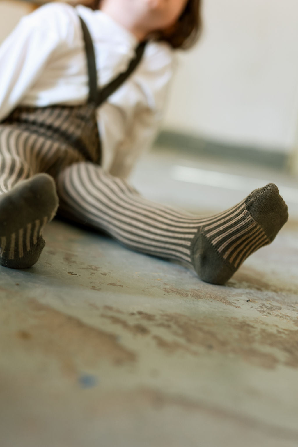 Seaweed Brown × Peanut Striped