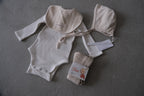 EARTH｜ Longsleeve baby suit_White
