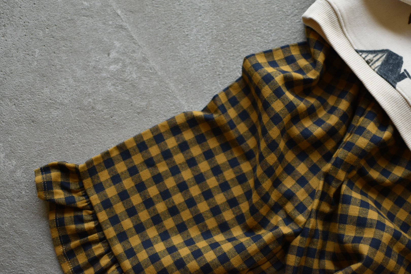 Blueberry Gingham Frill Culottes