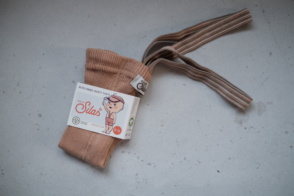 Shorty Tights Collection_Light Brown Striped
