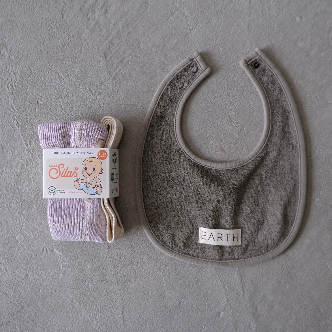EARTH｜Organic bib_Khaki
