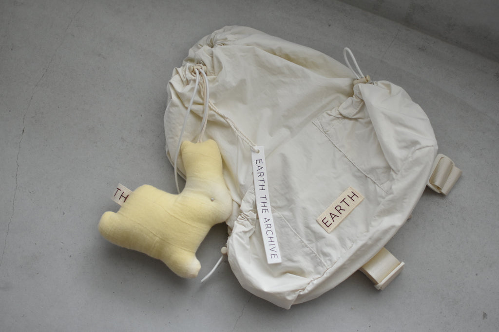 EARTH｜Light weight back pack_Cream white