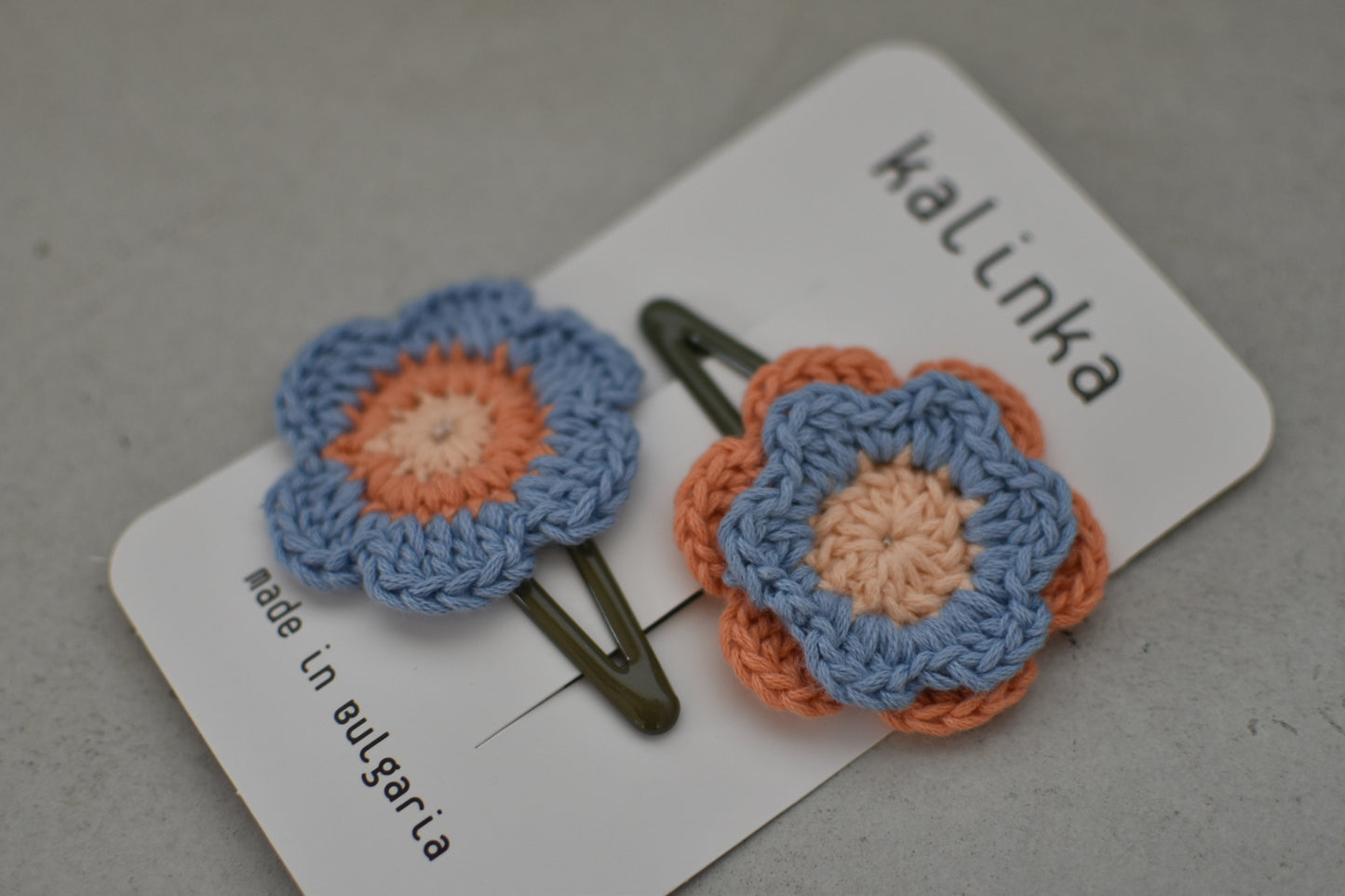 Flower Crochet Clip Set_Breeze / Mango