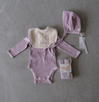 EARTH｜Organic baby bonnet_Cotton lavender