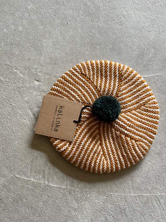 Divna Beret_Caramel/Pine