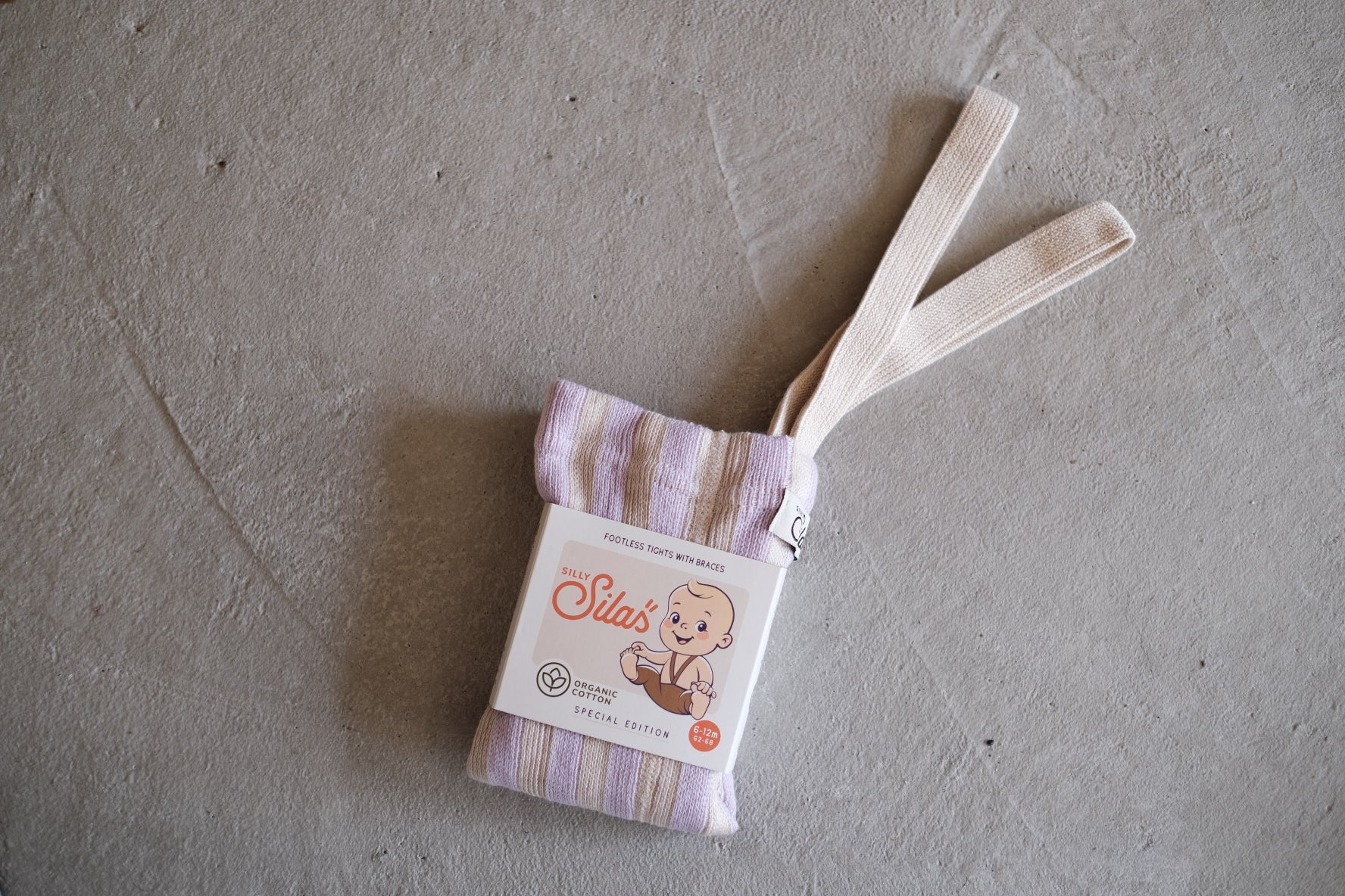 Footless Collection_Lavender x Cream Striped