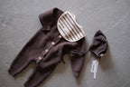 Knit jumpsuit_Brown