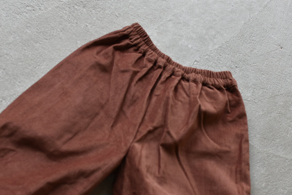 Jessica Trousers Velvet in Nutmeg