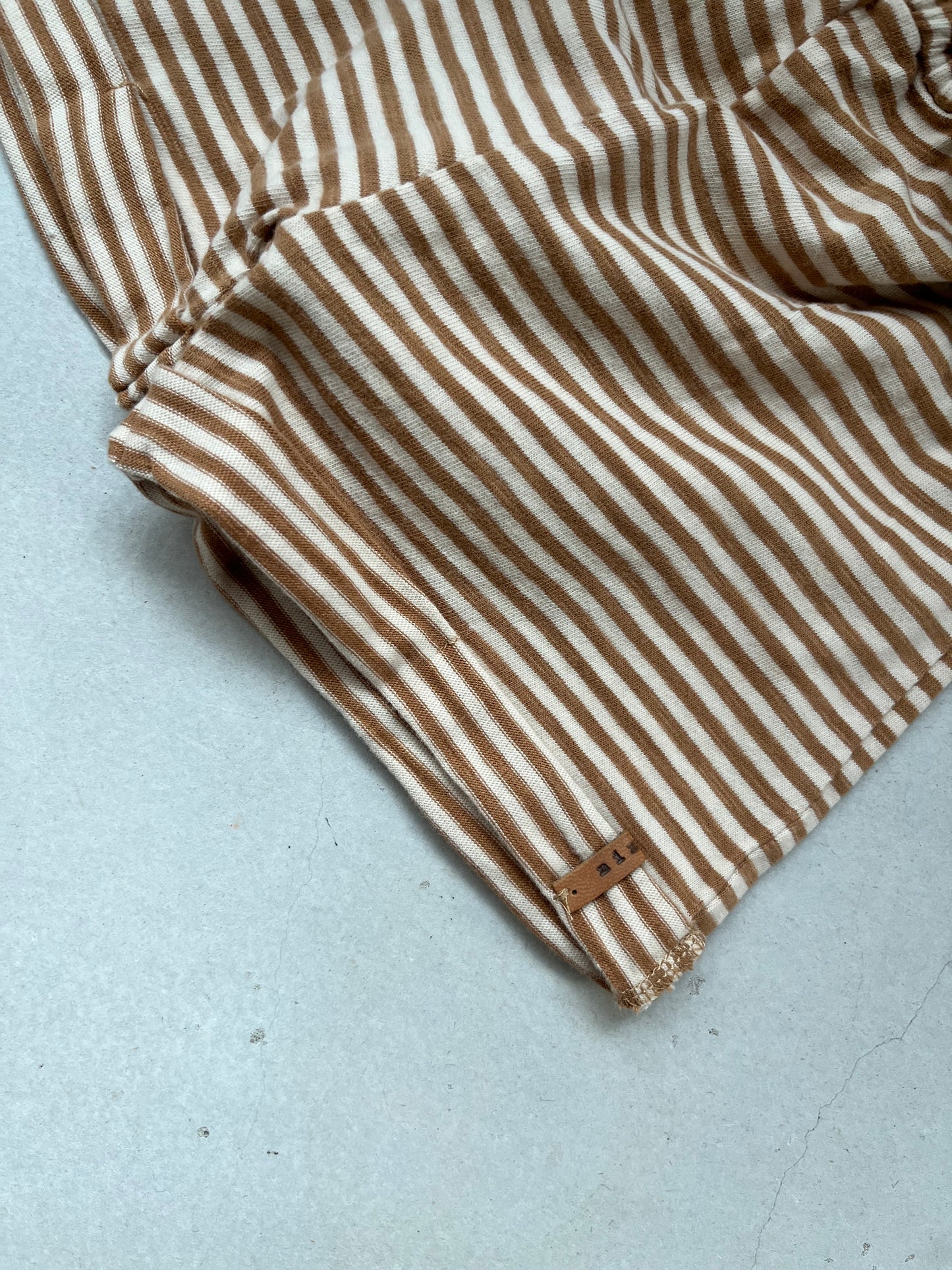 Lace Short_Caramel Stripe