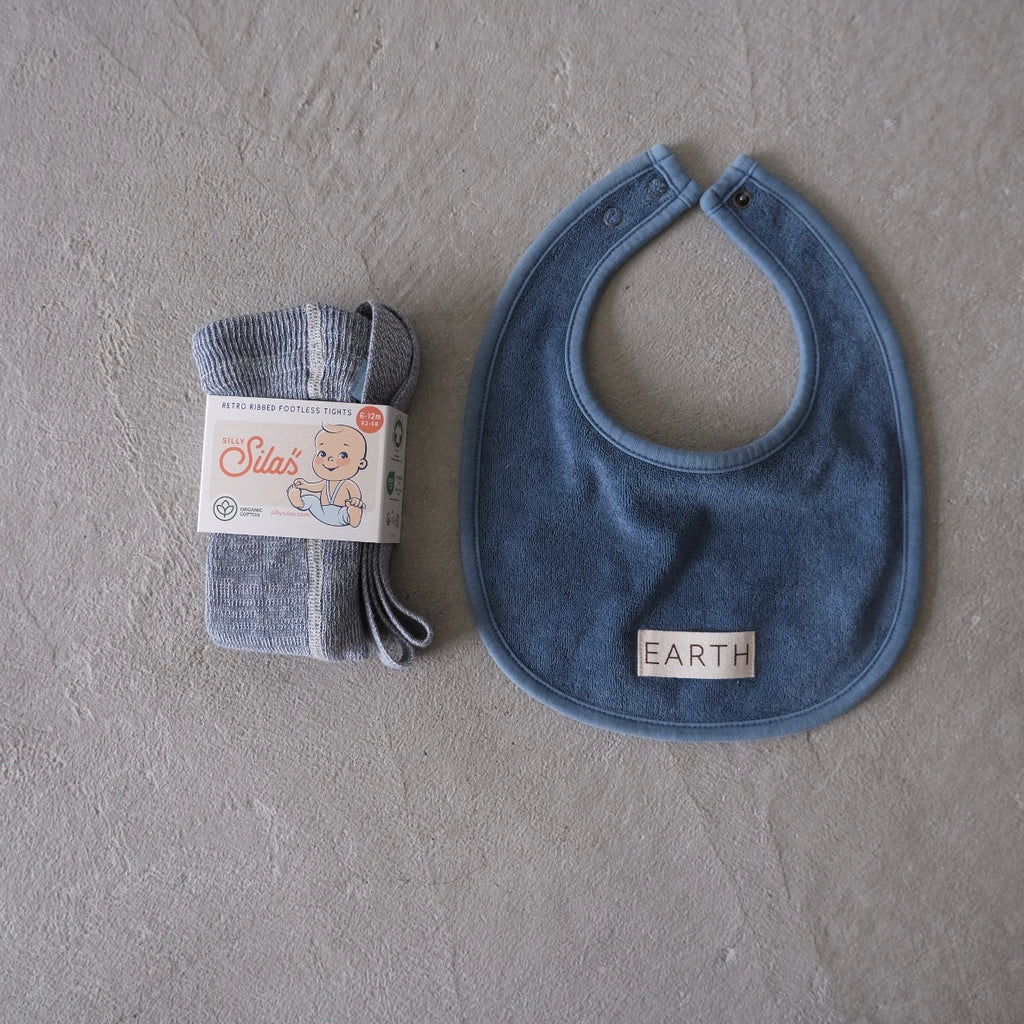 EARTH｜Organic bib_Blue