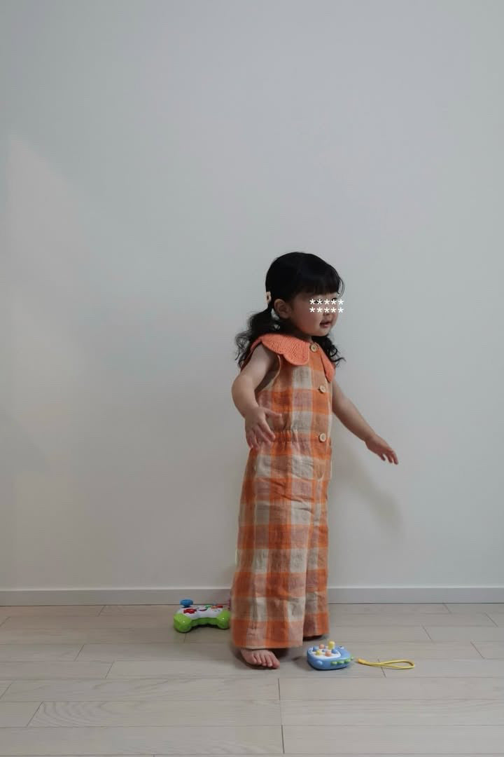 Cordelia Overall_Melon Check / Latte