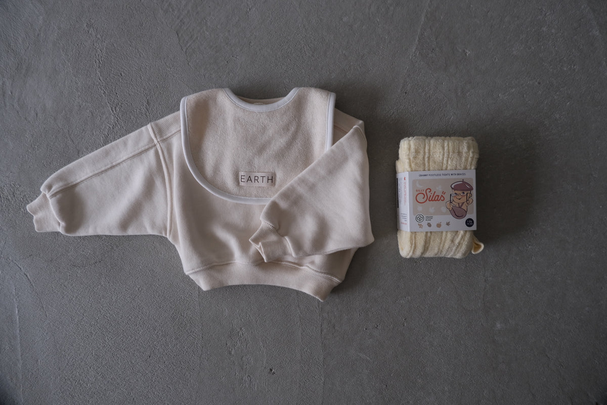 EARTH｜Organic French terry top_Cream
