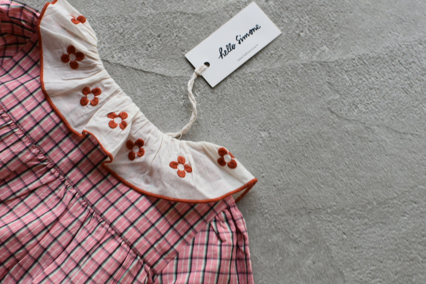 Myrtille blouse Pink check