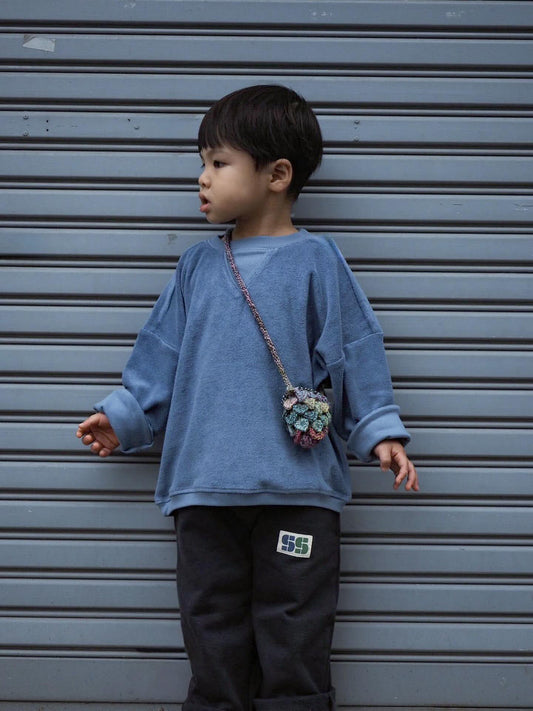 RELAXED TERRY PULLOVER_DENIM BLUE