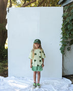 TERRY PANEL SHORT - GREEN