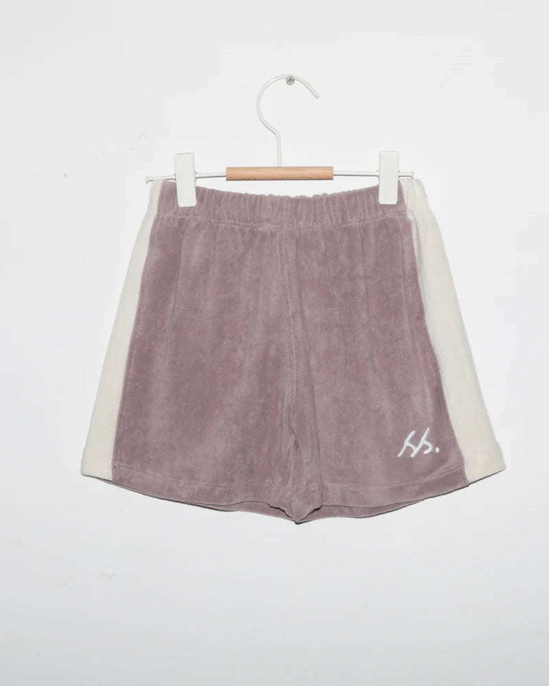 PANEL TERRY SHORT - DUSTY LILAC
