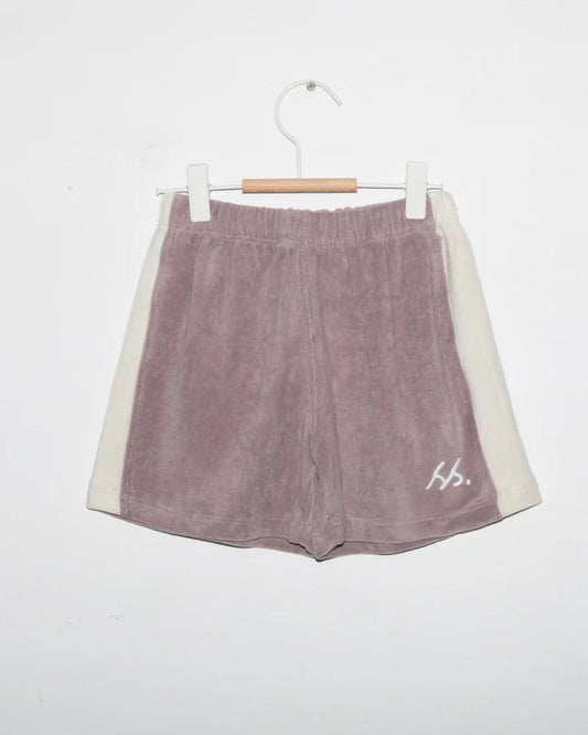 PANEL TERRY SHORT - DUSTY LILAC