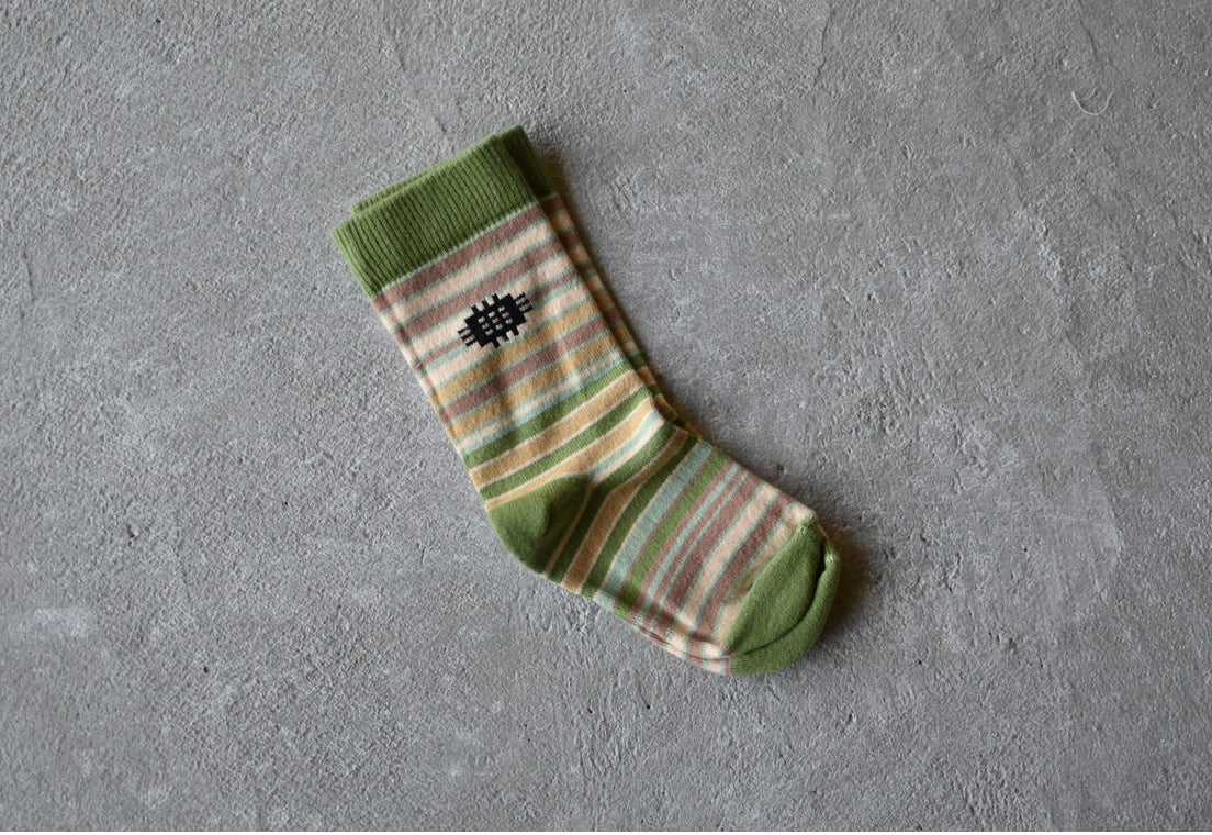 SOLVA SHORT SOCKS_MEADOW STRIPE
