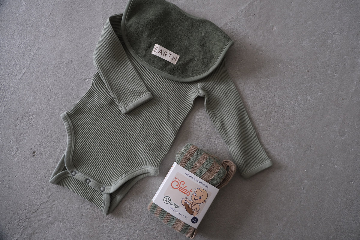 Long sleeve baby suit_Khaki