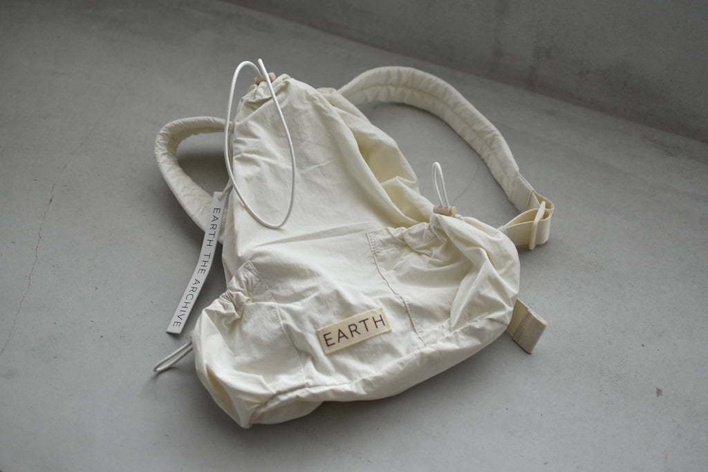 EARTH｜Light weight back pack_Cream white