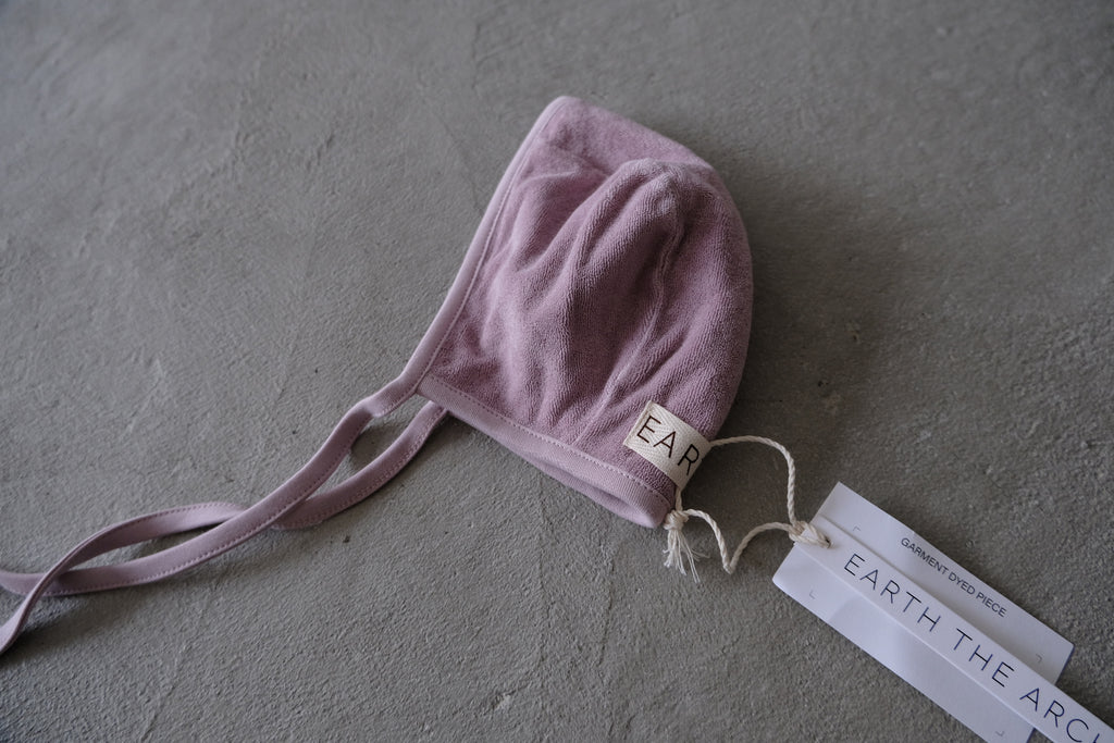 EARTH｜Organic baby bonnet_Cotton lavender