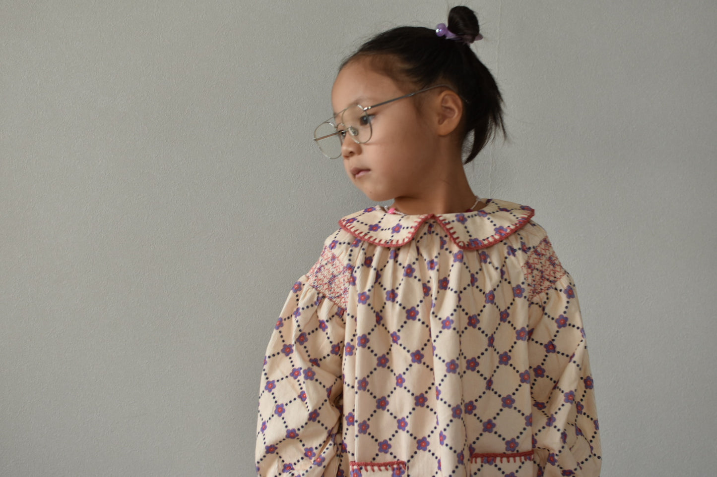 Martha dress Floral check