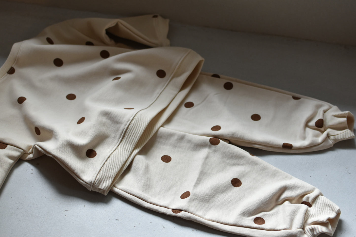 Undyed Cotton Dots Sweatpants