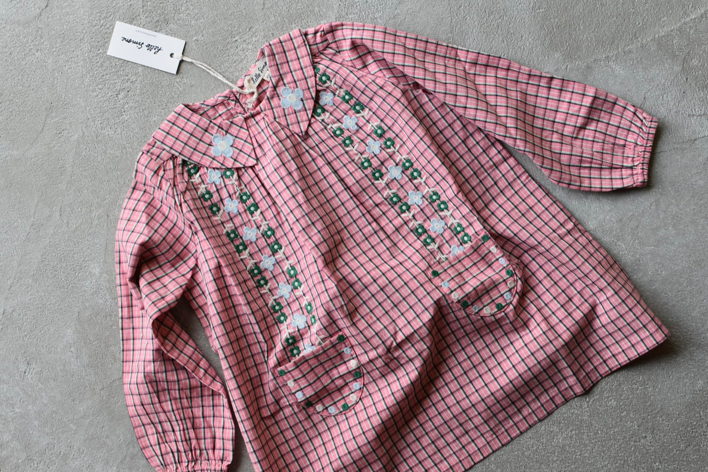 Gatsby dress Pink check