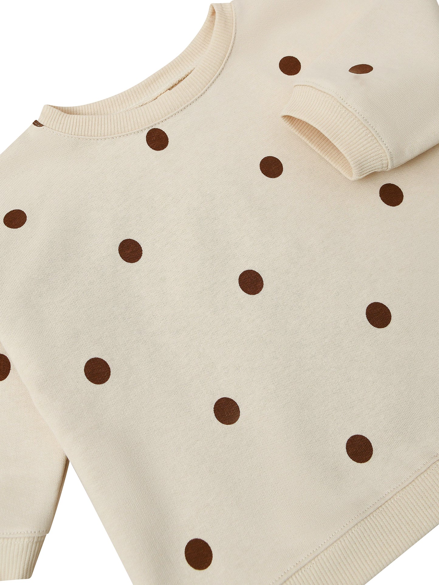 Undyed Cotton Dots Sweatshirt