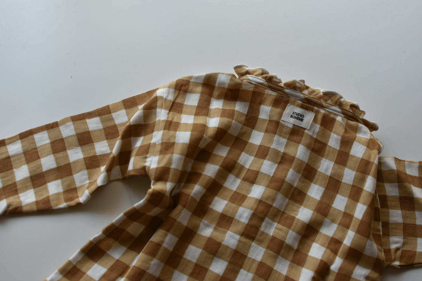 OLYMPE BLOUSE_CARAMEL VICHY