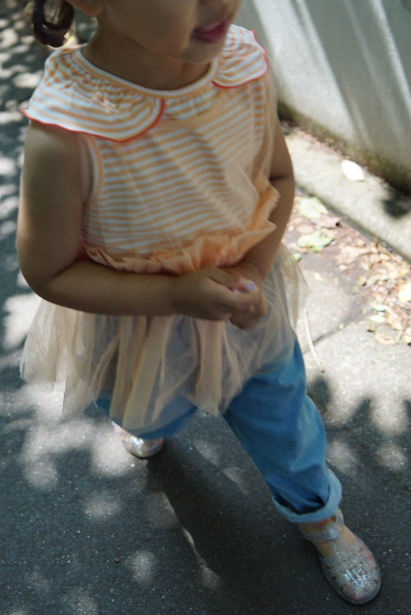 [ LAST. 1 ]LESLIE Top Stripes_Peach